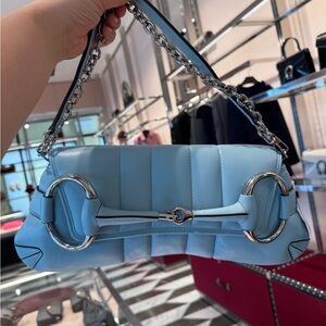 Gucci horse-bit large flap shoulder bag